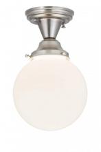 Luma-Spec Lighting 178884 - 8"W Revival Schoolhouse White Globe Flushmount