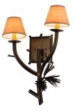 Luma-Spec Lighting 180106 - 16" Wide Lone Pine 2 Light Right Wall Sconce