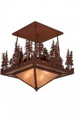 Luma-Spec Lighting 181393 - 24" Square Wildlife at Pine Lake Flushmount