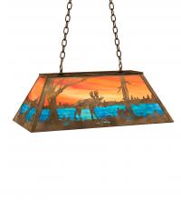Luma-Spec Lighting 183255 - 33" Long Moose at Lake Oblong Pendant