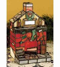 Luma-Spec Lighting 18457 - 9"H Tiffany Fireplace Accent Lamp.614