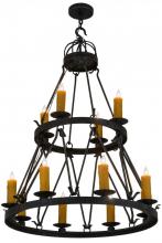 Luma-Spec Lighting 185067 - 36"W Lakeshore 12 LT Two Tier Chandelier