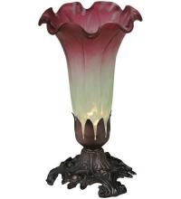 Luma-Spec Lighting 185087 - 8" High Seafoam/Cranberry Pond Lily Victorian Mini Lamp