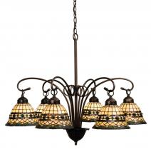 Luma-Spec Lighting 18528 - 31"W Tiffany Roman 6 LT Chandelier