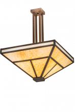 Luma-Spec Lighting 185601 - 24"Sq "T" Mission Semi-Flushmount
