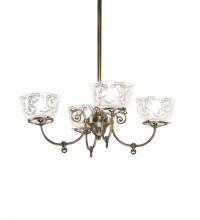 Luma-Spec Lighting 185605 - 27" Wide Revival Gas & Electric 4 Light Chandelier