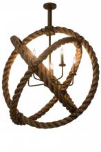 Luma-Spec Lighting 186114 - 36"W Cilindro Bola Rope Pendant