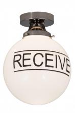 Luma-Spec Lighting 186574 - 10"W Personalized "Receive" Deli Orb Flushmount
