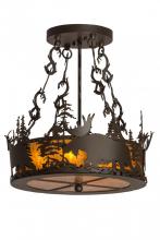 Luma-Spec Lighting 187290 - 17.5"W Moose at Dusk Semi-Flushmount