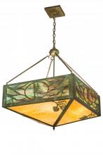 Luma-Spec Lighting 187847 - 28" Square Balsam Pine Inverted Pendant