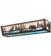 Luma-Spec Lighting 188351 - 24"W Moose & Black Bear Vanity Light
