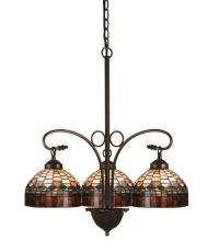 Luma-Spec Lighting 19037 - 24"W Tiffany Candice 3 LT Chandelier