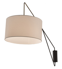 Luma-Spec Lighting 192142 - 22" Wide Cilindro Textrene Swing Arm Wall Sconce