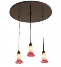 Luma-Spec Lighting 192383 - 24"W Pond Lily 3 LT Cascading Pendant