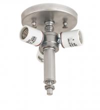 Luma-Spec Lighting 193640 - 5"W X 7.5"H Brushed Nickel 3 LT Flushmount Hardware