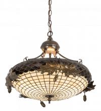 Luma-Spec Lighting 194015 - 18" Wide Greenbriar Oak Inverted Pendant