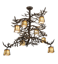 Luma-Spec Lighting 194329 - 48" Long Pine Branch Valley View 8 LT Chandelier
