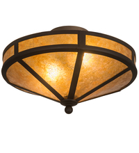 Luma-Spec Lighting 194677 - 16" Wide Craftsman Prime Flushmount