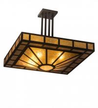 Luma-Spec Lighting 194822 - 22"Square Mission Prime Semi-Flushmount
