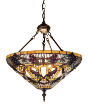 Luma-Spec Lighting 19512 - 24" Wide Jeweled Grape Inverted Pendant
