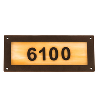 Luma-Spec Lighting 195162 - 9.5" Wide Personalized Street Address Sign