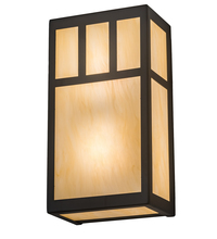 Luma-Spec Lighting 195568 - 6.5" Wide Hyde Park Double Bar Mission Wall Sconce