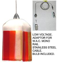 Luma-Spec Lighting 19635 - 4"Sq Metro Fusion Litesavers Mini Pendant