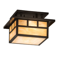 Luma-Spec Lighting 196658 - 12" Square Hyde Park Double Bar Mission Flushmount