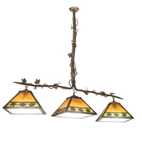 Luma-Spec Lighting 196678 - 66"L Maple Leaf 3 LT Island Pendant