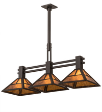 Luma-Spec Lighting 197074 - 40" Long "T" Mission 3 LT Island Pendant