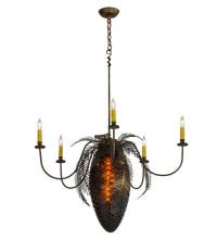 Luma-Spec Lighting 19829 - 36"W Pinecone 5 Arm Chandelier
