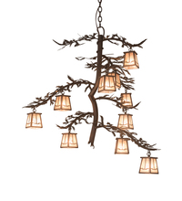 Luma-Spec Lighting 198533 - 42" Wide Pine Branch Valley View 10 LT Chandelier