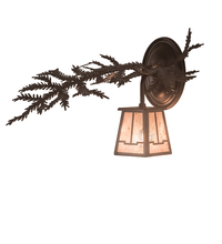 Luma-Spec Lighting 198534 - 14" Wide Pine Branch Valley View Left Wall Sconce