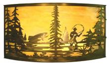 Luma-Spec Lighting 19924 - 42"W Fly Fishing Creek Wall Sconce
