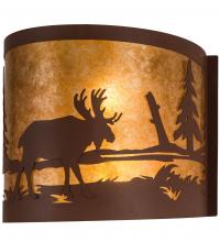 Luma-Spec Lighting 200323 - 15" Wide Moose at Lake Wall Sconce
