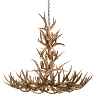 Luma-Spec Lighting 200432 - 52" Wide Antlers Mule Deer 12 Light Chandelier