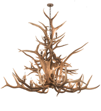Luma-Spec Lighting 200433 - 72" Wide Antlers Elk 24 Light Chandelier