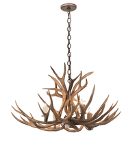 Luma-Spec Lighting 200437 - 33" Wide Antlers Whitetail Deer 4 LT Chandelier