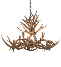Luma-Spec Lighting 200456 - 39" Long Antlers 8 Light Oblong Chandelier