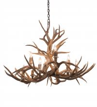 Luma-Spec Lighting 200458 - 42" Wide Antlers Mule Deer 10 LT Chandelier