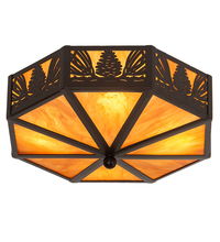 Luma-Spec Lighting 202202 - 16" Wide Pinecone Octagon Flushmount