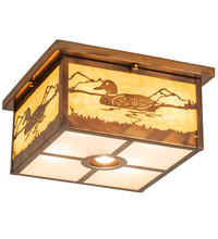 Luma-Spec Lighting 204419 - 18" Square Hyde Park Mallard Flushmount