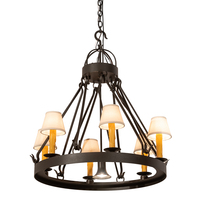 Luma-Spec Lighting 204943 - 28" Wide Lakeshore 6 Light W/Downlight Chandelier