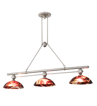 Luma-Spec Lighting 205150 - 70" Long Deco Ball 3 Light Cabernet Swirl Island Pendant