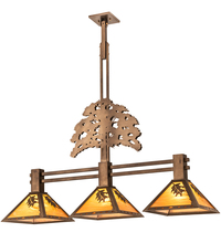 Luma-Spec Lighting 205479 - 45" Long Oak Tree Oak Leaf 3 Light Island Pendant