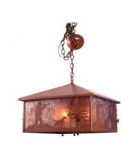 Luma-Spec Lighting 20934 - 22"Sq Quail Hunter W/Dog Pendant