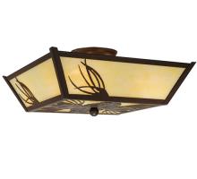 Luma-Spec Lighting 210047 - 15" Square Pinecone Semi-Flushmount