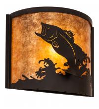 Luma-Spec Lighting 210341 - 11" Wide Leaping Bass Wall Sconce