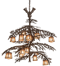 Luma-Spec Lighting 210931 - 52" Long Pine Branch Valley View 12 Light Oblong Chandelier