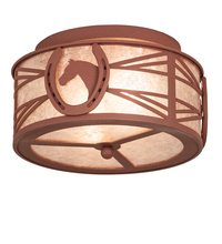 Luma-Spec Lighting 211015 - 14.5" Wide Horseshoe Flushmount